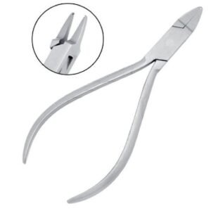 Wire Bending Plier With 1 Groove 12.5cm Slim Beak