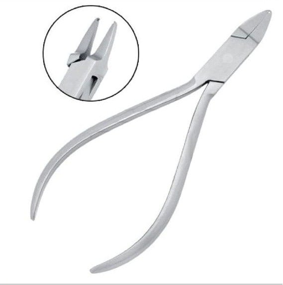 Wire Bending Plier With 1 Groove 12.5cm Slim Beak